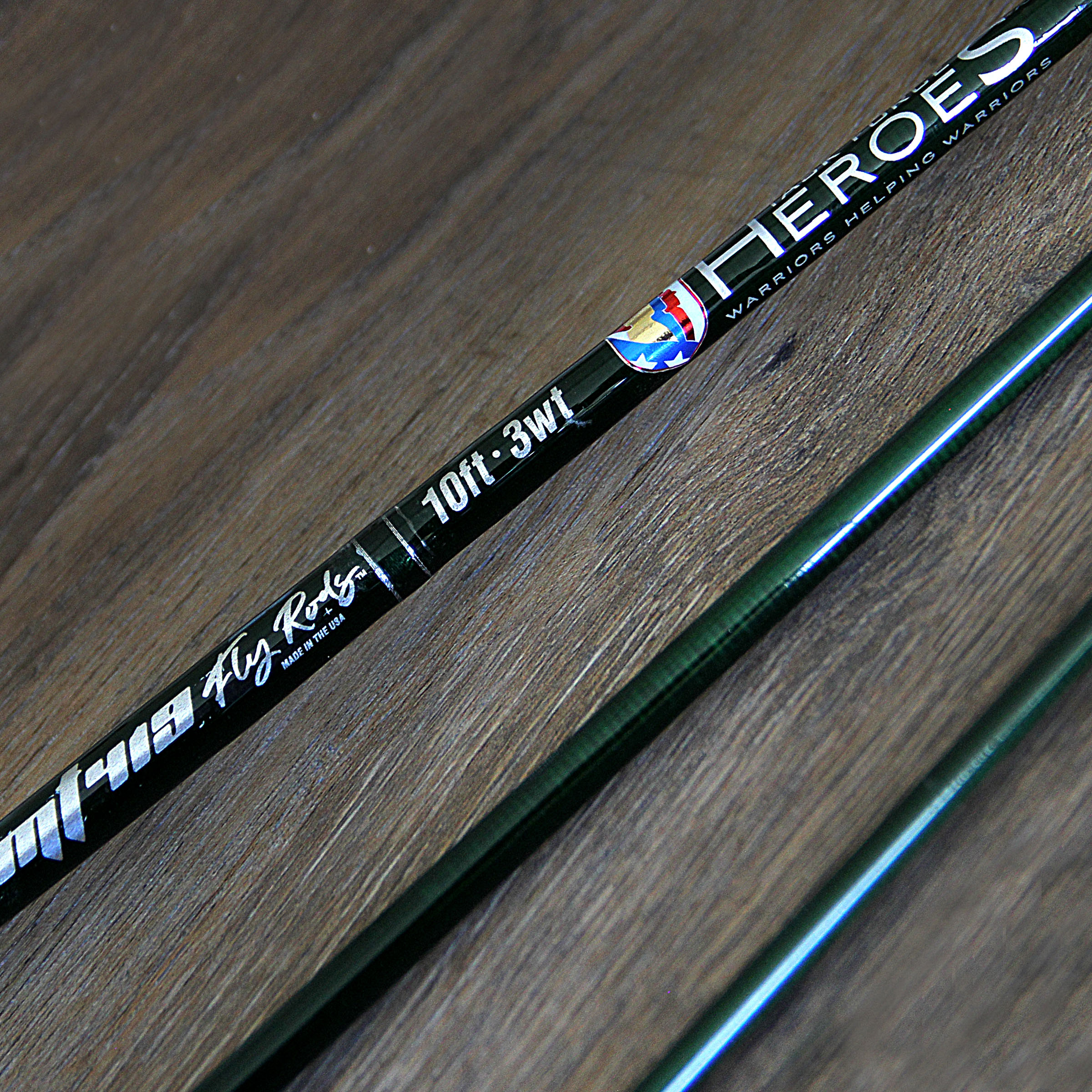 Euro Nymph 10'0 4wt 4pc IM7 Forest Green Graphite Fly Rod Blank